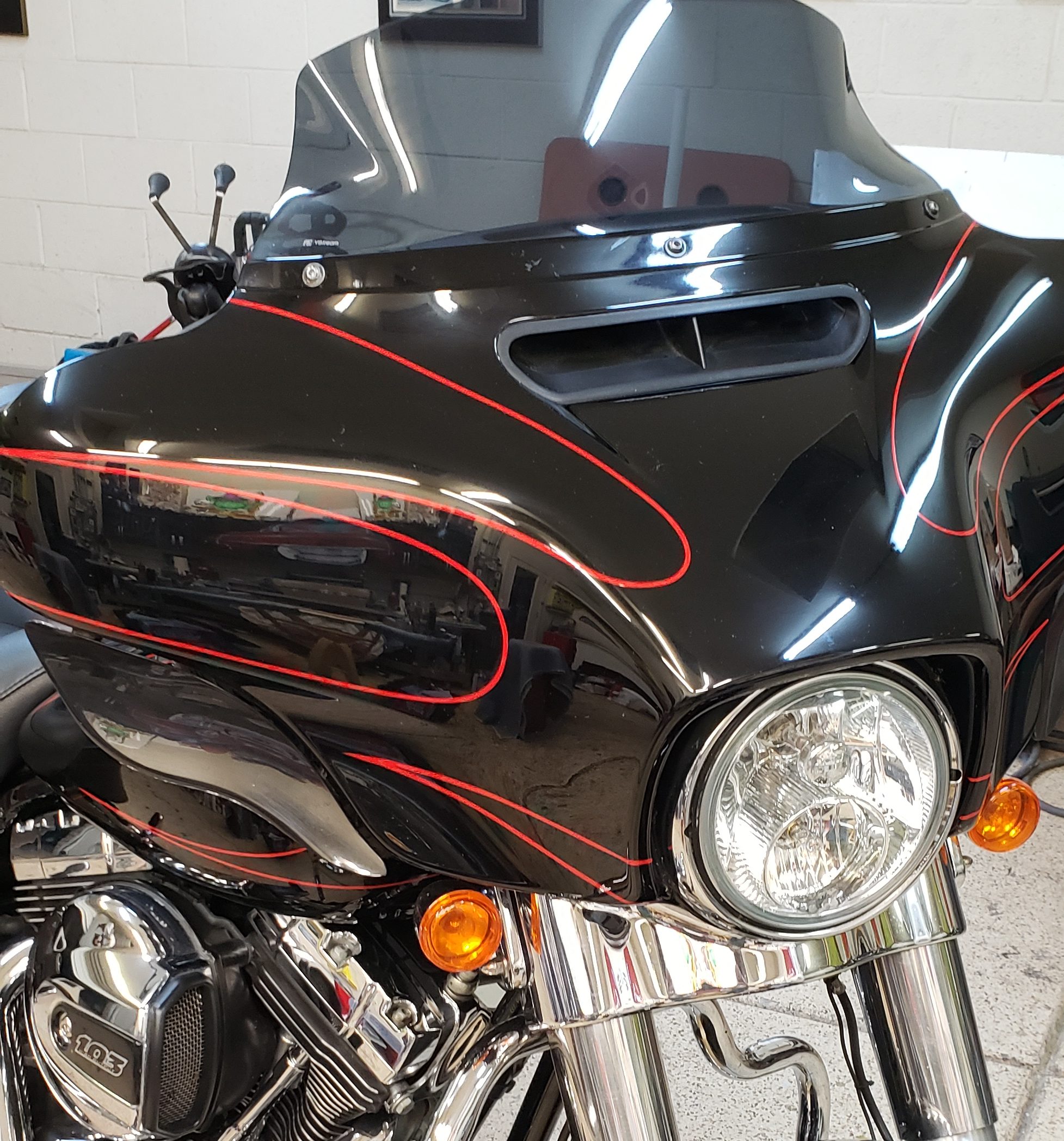 pinstriped motorcycles