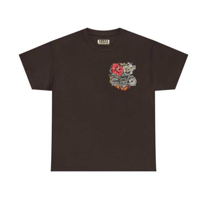 Vintage Motorcycle Logo -Unisex Heavy Cotton Tee men's womans gift - Image 4