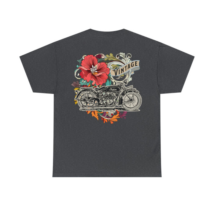 Vintage Motorcycle Logo -Unisex Heavy Cotton Tee men's womans gift - Image 5