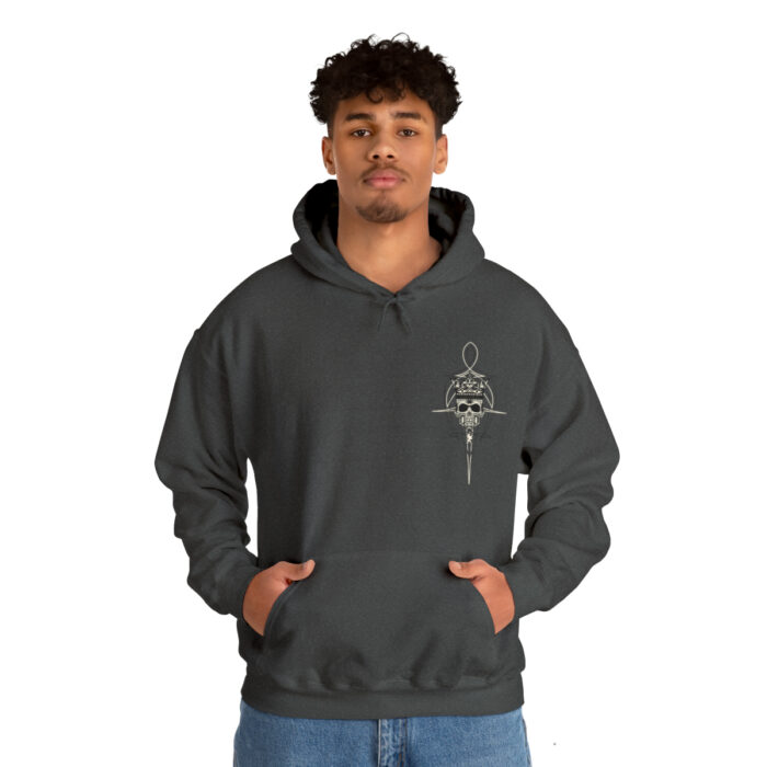 Scroll Skull- Unisex Heavy Blend Hooded Sweatshirt - Image 25
