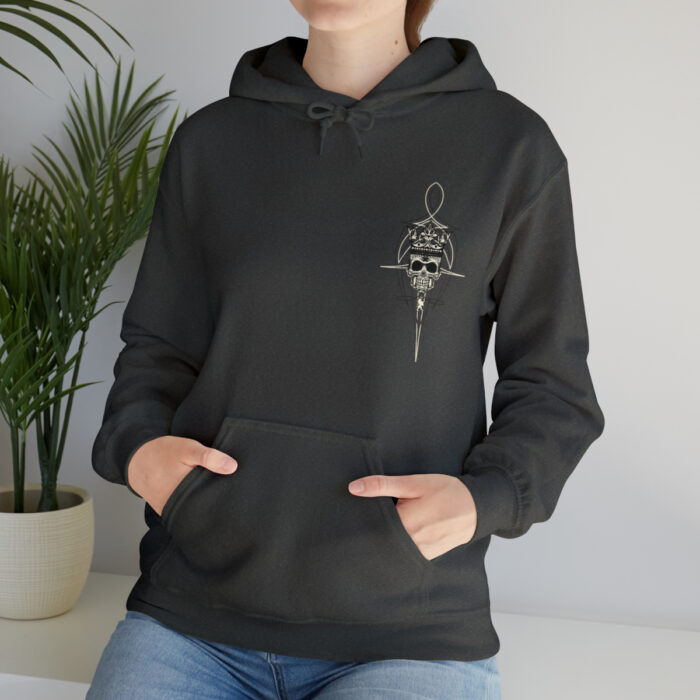 Scroll Skull- Unisex Heavy Blend Hooded Sweatshirt - Image 28