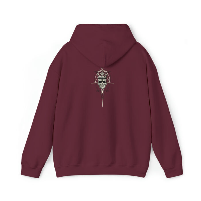 Scroll Skull- Unisex Heavy Blend Hooded Sweatshirt - Image 2