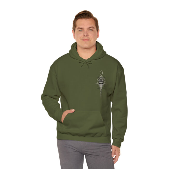 Scroll Skull- Unisex Heavy Blend Hooded Sweatshirt - Image 20