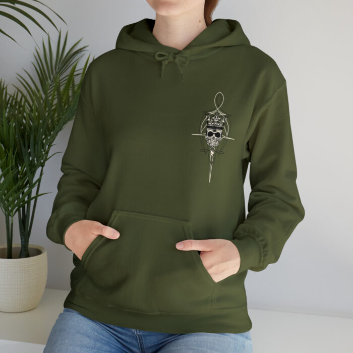 Scroll Skull- Unisex Heavy Blend Hooded Sweatshirt - Image 21