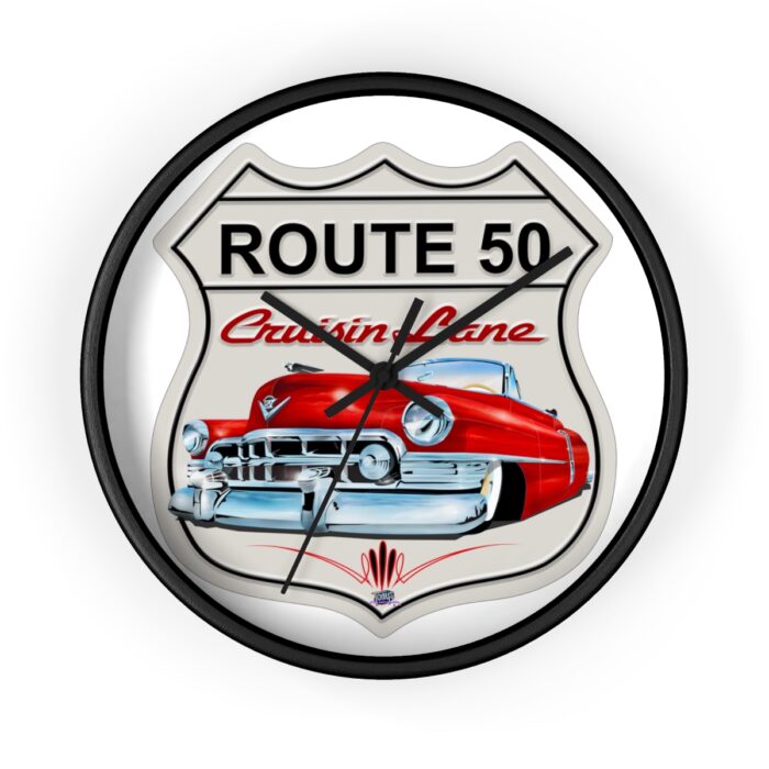Route 50 Cadillac -Wall Clock gift - Image 2