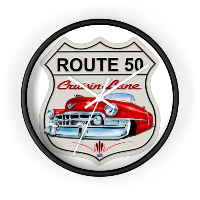 Route 50 Cadillac -Wall Clock gift - Image 4