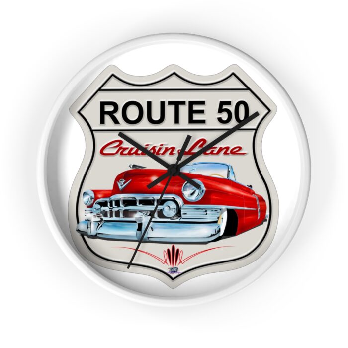 Route 50 Cadillac -Wall Clock gift - Image 7