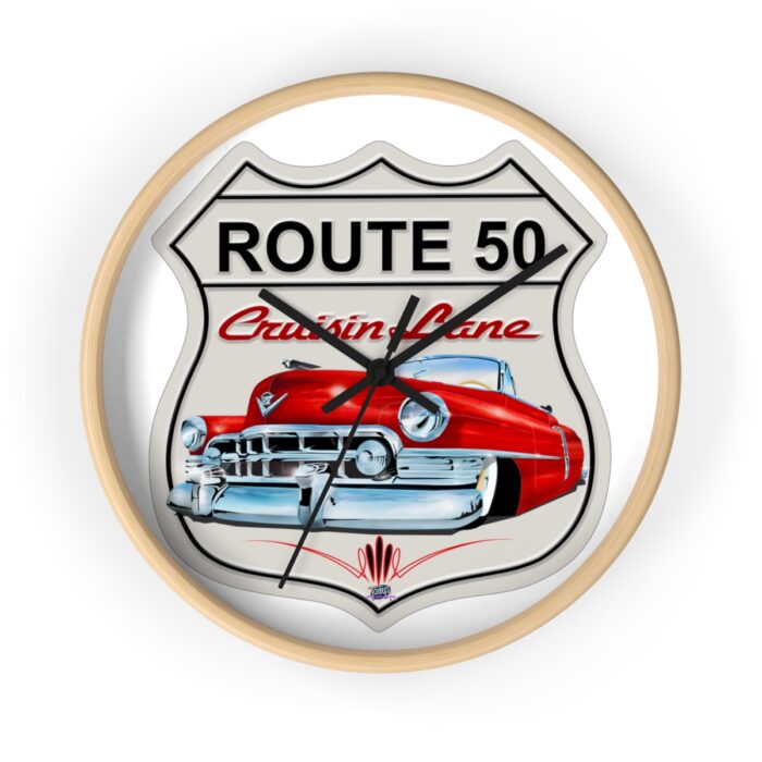 Route 50 Cadillac -Wall Clock gift - Image 13