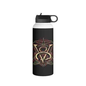 V8- Mens gift Stainless Steel Water Bottle, Standard Lid