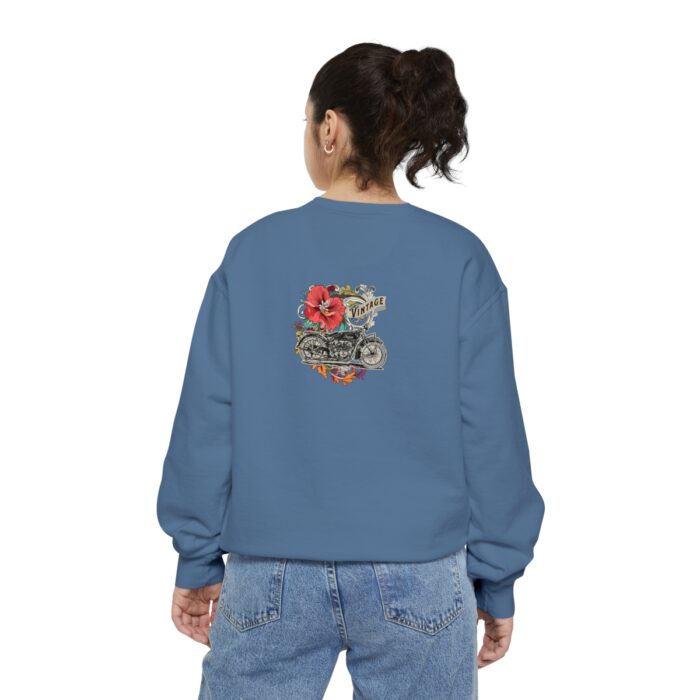 Vintage motorcycle -Unisex Garment-Dyed Sweatshirt Route 66 gift dad - Image 94