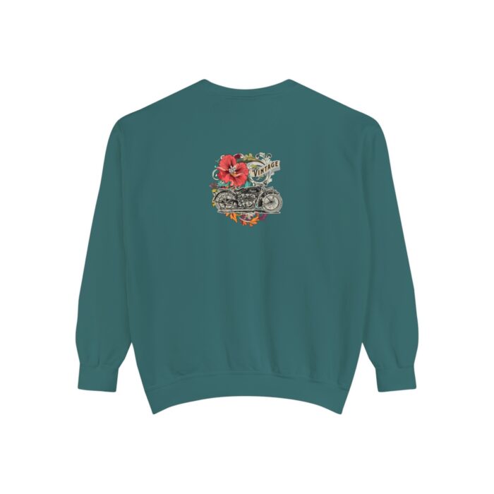 Vintage motorcycle -Unisex Garment-Dyed Sweatshirt Route 66 gift dad - Image 50