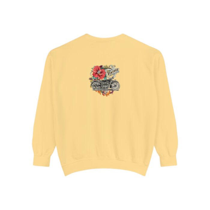 Vintage motorcycle -Unisex Garment-Dyed Sweatshirt Route 66 gift dad - Image 18