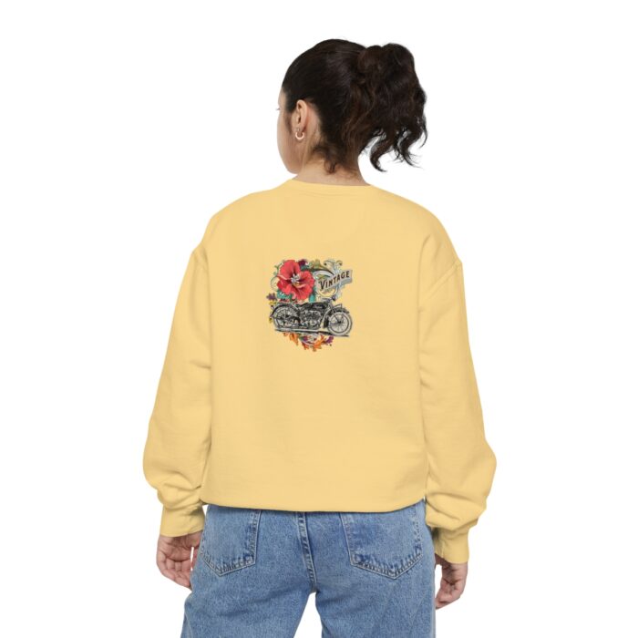 Vintage motorcycle -Unisex Garment-Dyed Sweatshirt Route 66 gift dad - Image 22