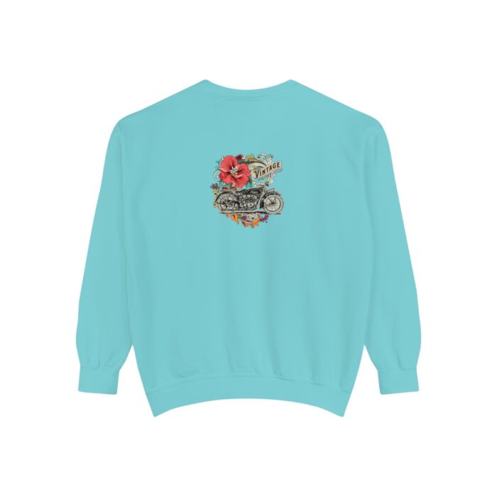 Vintage motorcycle -Unisex Garment-Dyed Sweatshirt Route 66 gift dad - Image 34