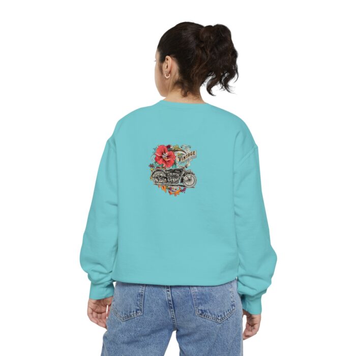Vintage motorcycle -Unisex Garment-Dyed Sweatshirt Route 66 gift dad - Image 38