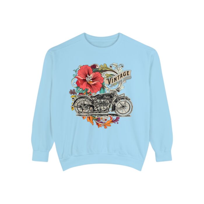 Vintage motorcycle -Unisex Garment-Dyed Sweatshirt Route 66 gift dad - Image 73