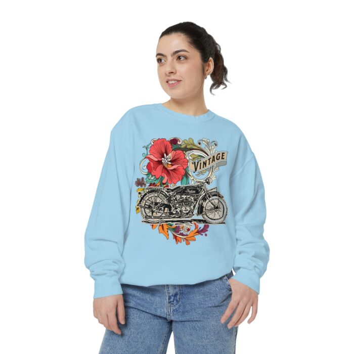 Vintage motorcycle -Unisex Garment-Dyed Sweatshirt Route 66 gift dad - Image 77