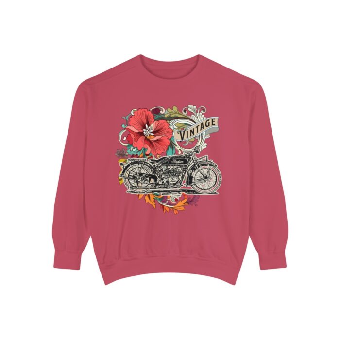 Vintage motorcycle -Unisex Garment-Dyed Sweatshirt Route 66 gift dad - Image 137