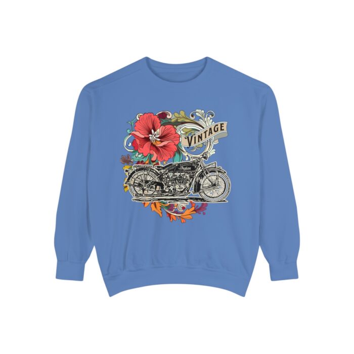 Vintage motorcycle -Unisex Garment-Dyed Sweatshirt Route 66 gift dad - Image 81