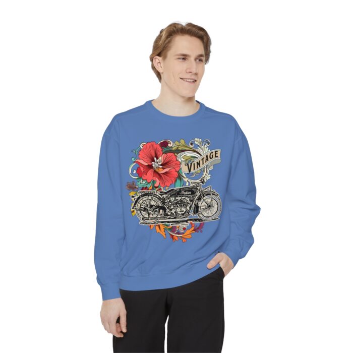 Vintage motorcycle -Unisex Garment-Dyed Sweatshirt Route 66 gift dad - Image 83