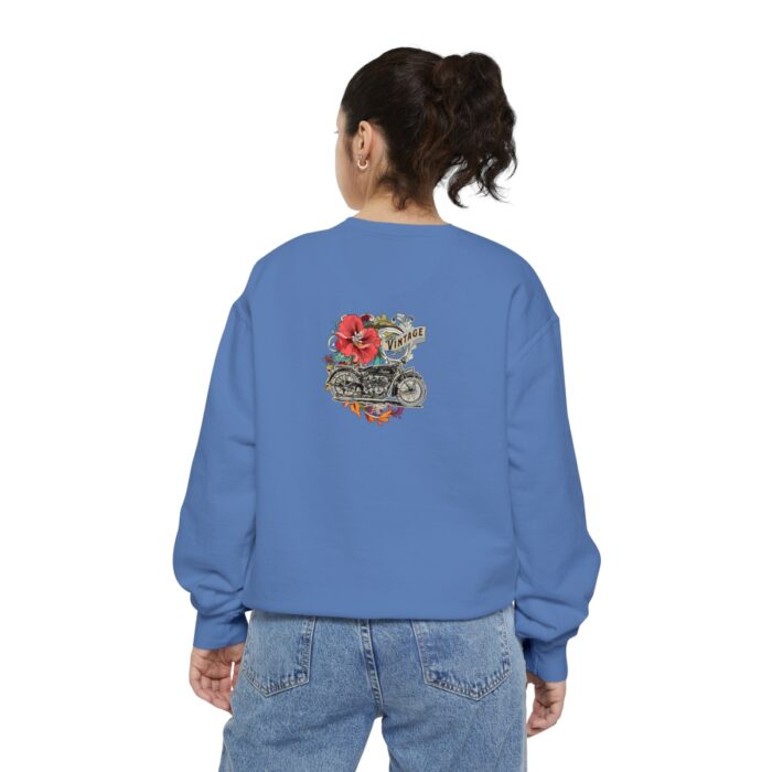 Vintage motorcycle -Unisex Garment-Dyed Sweatshirt Route 66 gift dad - Image 86