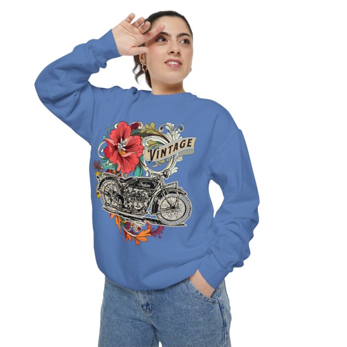 Vintage motorcycle -Unisex Garment-Dyed Sweatshirt Route 66 gift dad - Image 88