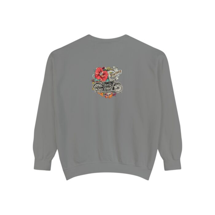 Vintage motorcycle -Unisex Garment-Dyed Sweatshirt Route 66 gift dad - Image 26