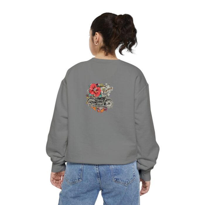 Vintage motorcycle -Unisex Garment-Dyed Sweatshirt Route 66 gift dad - Image 30