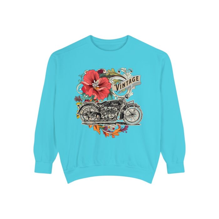 Vintage motorcycle -Unisex Garment-Dyed Sweatshirt Route 66 gift dad - Image 65