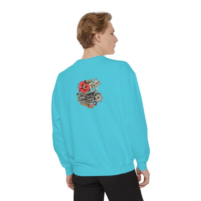 Vintage motorcycle -Unisex Garment-Dyed Sweatshirt Route 66 gift dad - Image 68