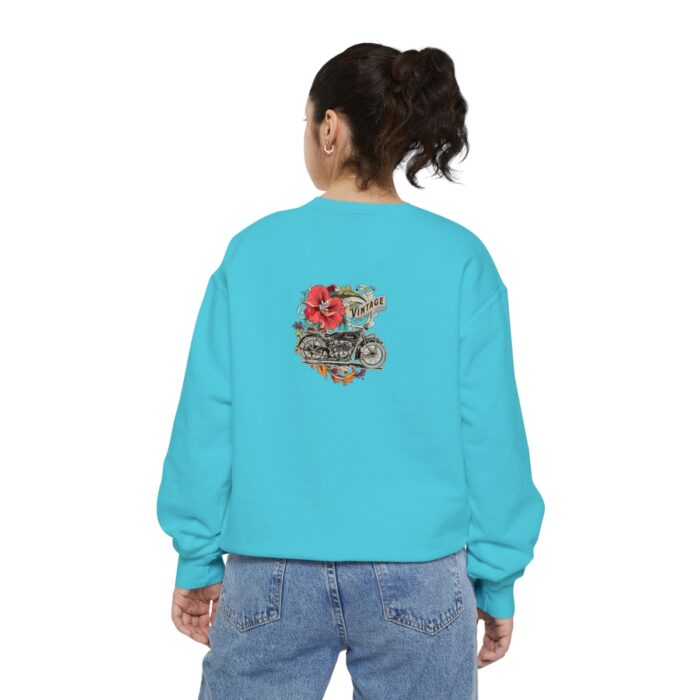 Vintage motorcycle -Unisex Garment-Dyed Sweatshirt Route 66 gift dad - Image 70