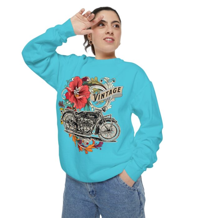 Vintage motorcycle -Unisex Garment-Dyed Sweatshirt Route 66 gift dad - Image 72