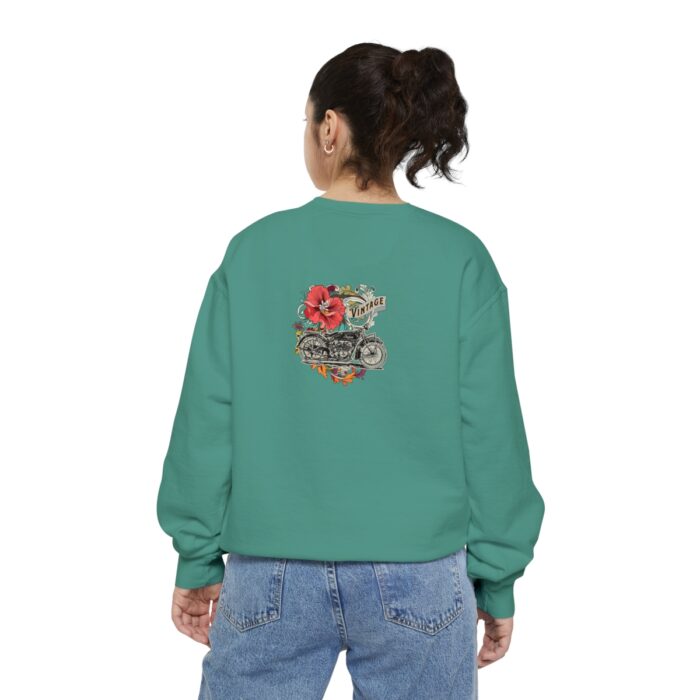 Vintage motorcycle -Unisex Garment-Dyed Sweatshirt Route 66 gift dad - Image 46