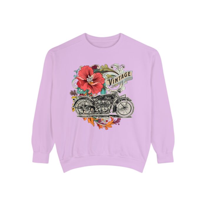 Vintage motorcycle -Unisex Garment-Dyed Sweatshirt Route 66 gift dad - Image 121