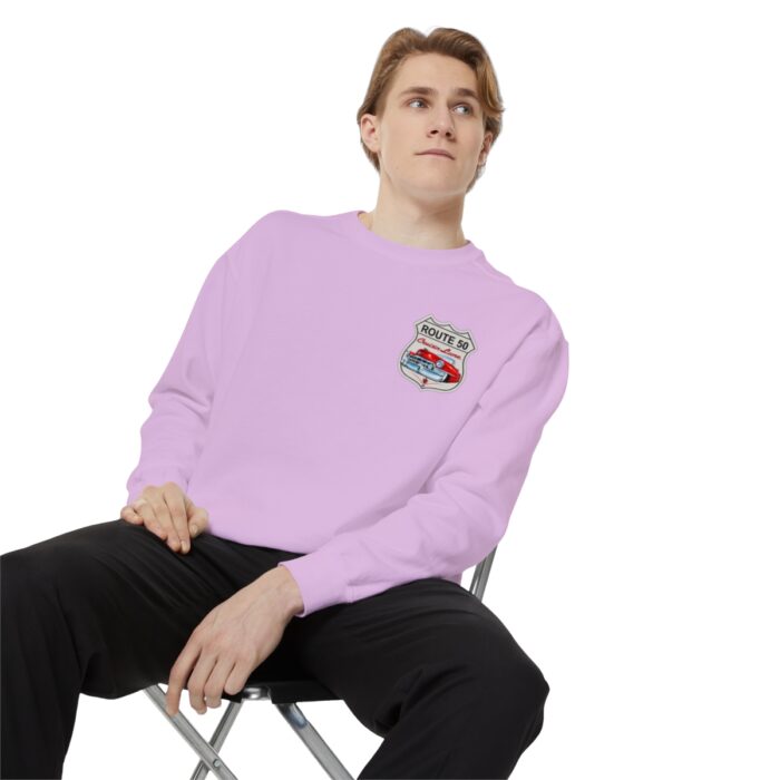 Route 50 Cadi-Unisex Garment-Dyed Sweatshirt Route 66 - Image 127