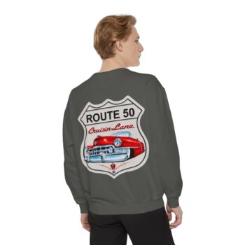 Route 50 Cadi-Unisex Garment-Dyed Sweatshirt Route 66