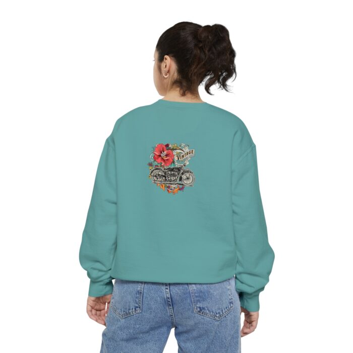 Vintage motorcycle -Unisex Garment-Dyed Sweatshirt Route 66 gift dad - Image 62