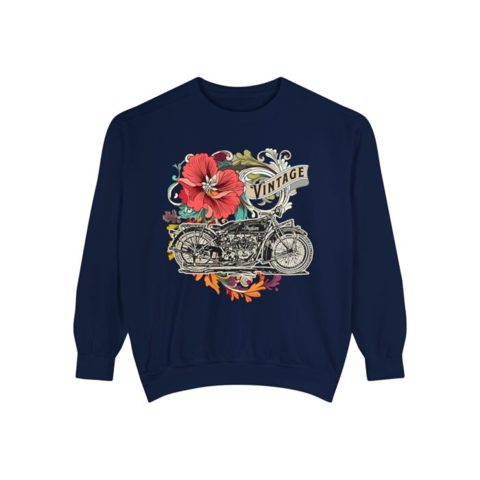Vintage motorcycle -Unisex Garment-Dyed Sweatshirt Route 66 gift dad - Image 105