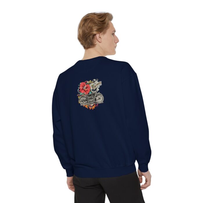 Vintage motorcycle -Unisex Garment-Dyed Sweatshirt Route 66 gift dad - Image 108