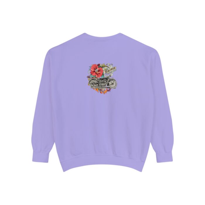 Vintage motorcycle -Unisex Garment-Dyed Sweatshirt Route 66 gift dad - Image 114
