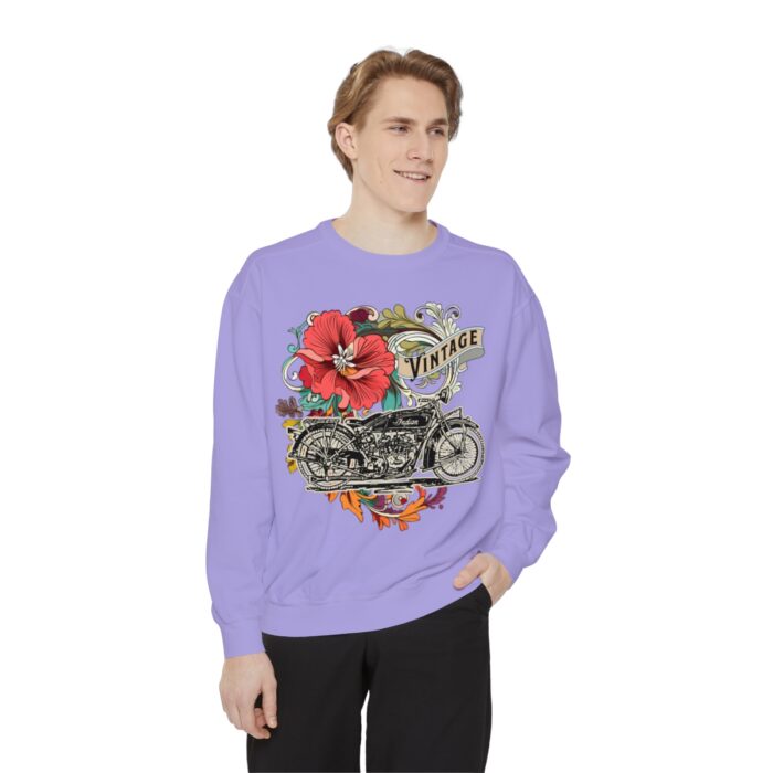 Vintage motorcycle -Unisex Garment-Dyed Sweatshirt Route 66 gift dad - Image 115