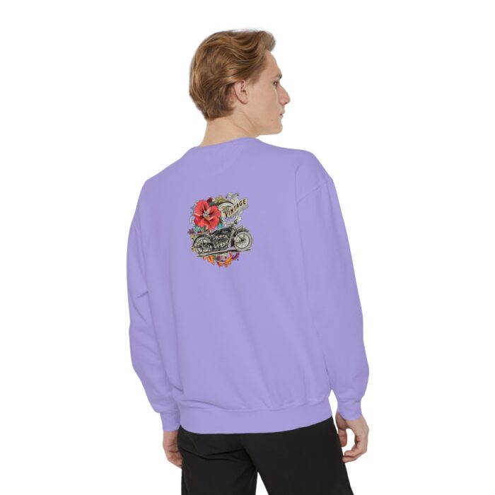 Vintage motorcycle -Unisex Garment-Dyed Sweatshirt Route 66 gift dad - Image 116