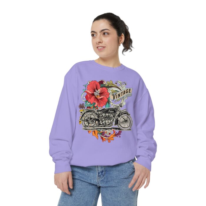 Vintage motorcycle -Unisex Garment-Dyed Sweatshirt Route 66 gift dad - Image 117