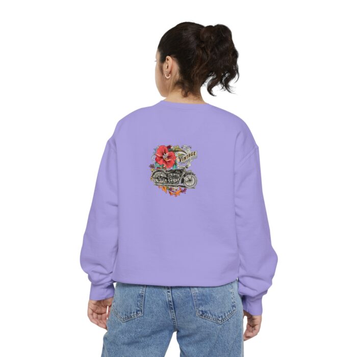 Vintage motorcycle -Unisex Garment-Dyed Sweatshirt Route 66 gift dad - Image 118