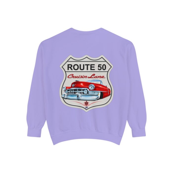 Route 50 Cadi-Unisex Garment-Dyed Sweatshirt Route 66 - Image 114