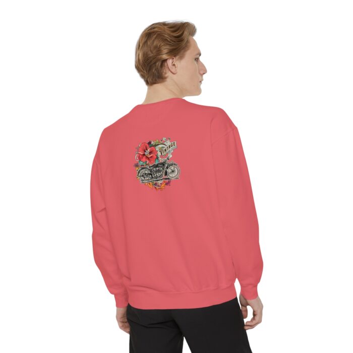 Vintage motorcycle -Unisex Garment-Dyed Sweatshirt Route 66 gift dad - Image 132