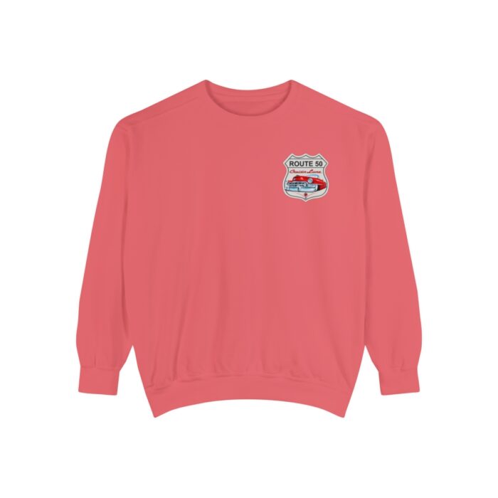 Route 50 Cadi-Unisex Garment-Dyed Sweatshirt Route 66 - Image 129