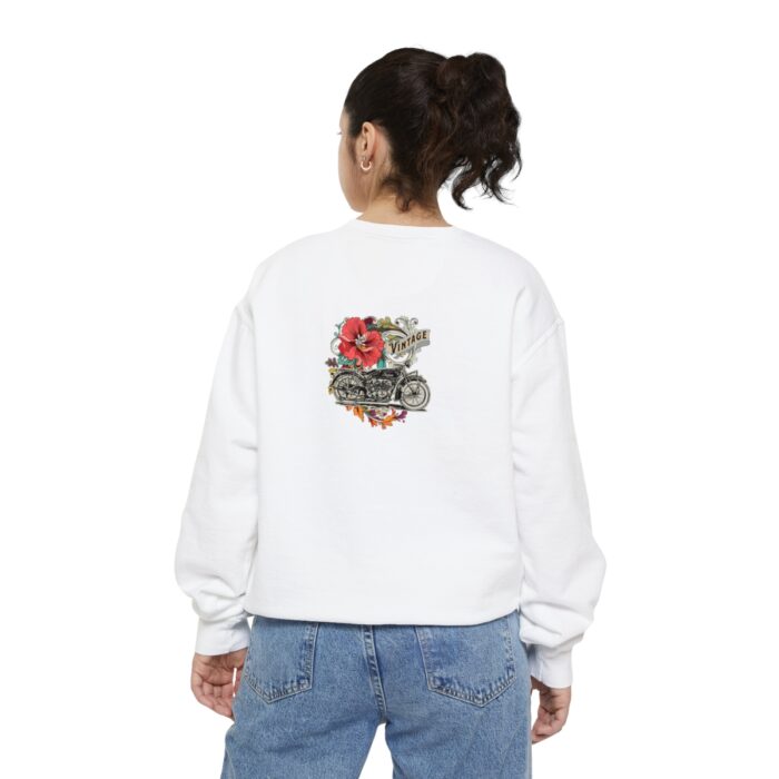 Vintage motorcycle -Unisex Garment-Dyed Sweatshirt Route 66 gift dad - Image 14