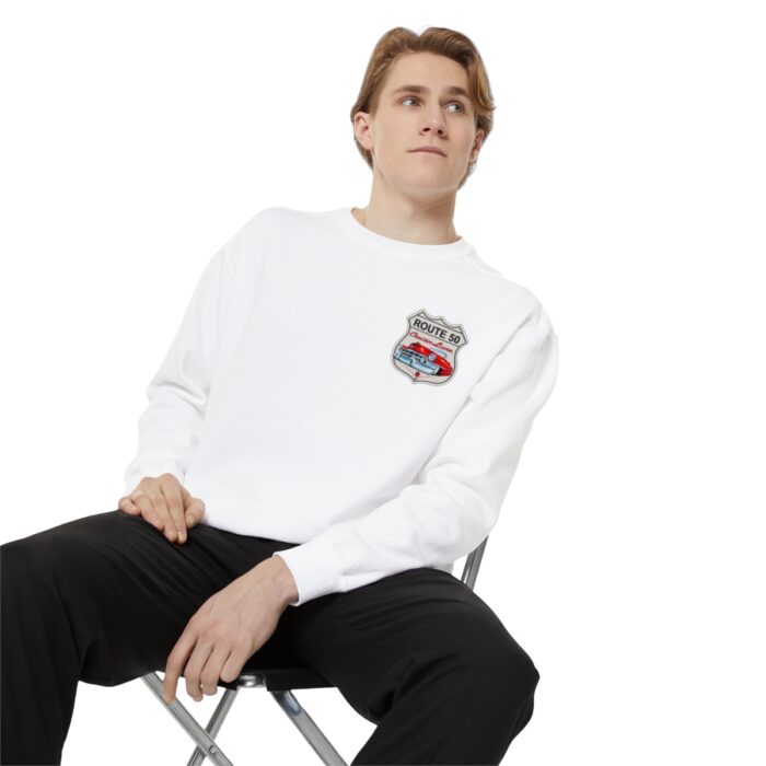 Route 50 Cadi-Unisex Garment-Dyed Sweatshirt Route 66 - Image 15