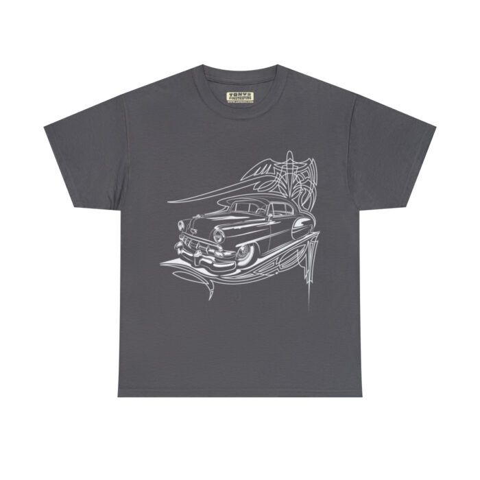54 Chevy with pinstriping design-T- shirt -Unisex Heavy Cotton Tee men's woman gift - Image 11